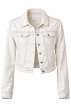 Aritzia Talula Distressed Denim Jacket at Blue Sparrow Shop