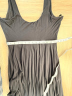 Athleta black dress showing measurement of 28 inch waist 
