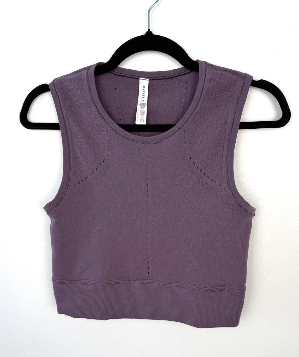 Athleta bra top in mauve  on hanger
