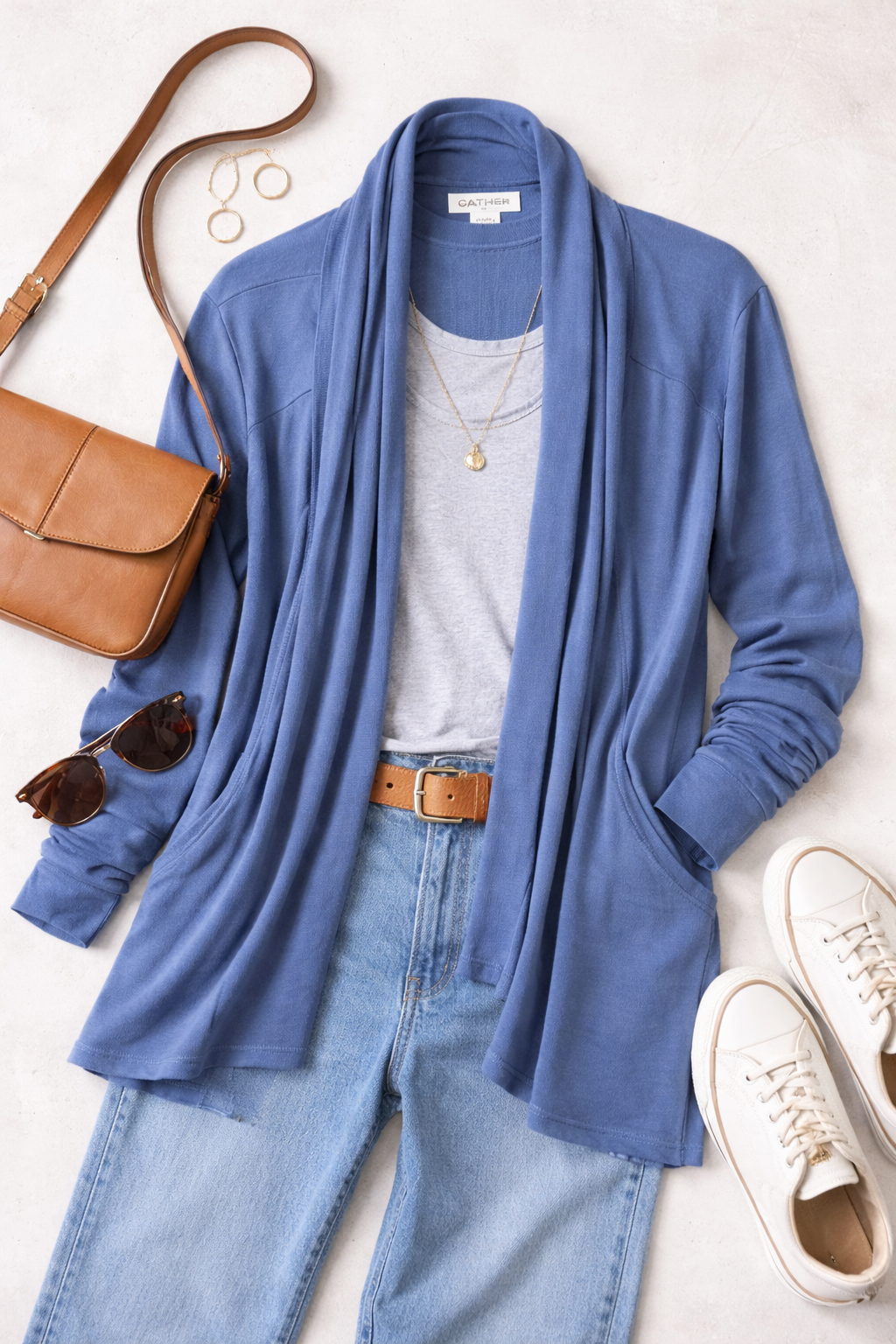 Athleta Pranayama Wrap Cardigan | Size L at Blue Sparrow Shop lifestyle photo
