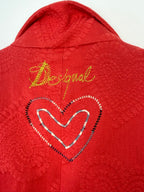 Back detail on Desigual Y2K red jacket 