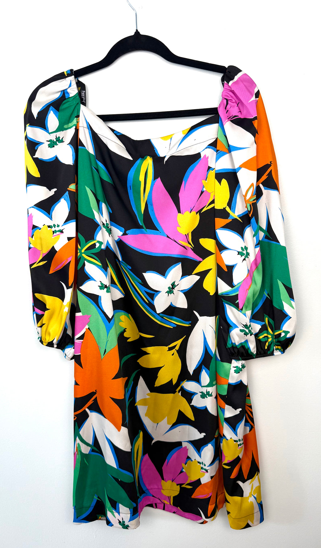Colorful floral dress on a hanger against a white background Joseph Ribkoff Dress NWT