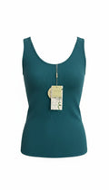 Teal coloured Bamboo Tank top by C'est Moi at Blue Sparrow Shop 