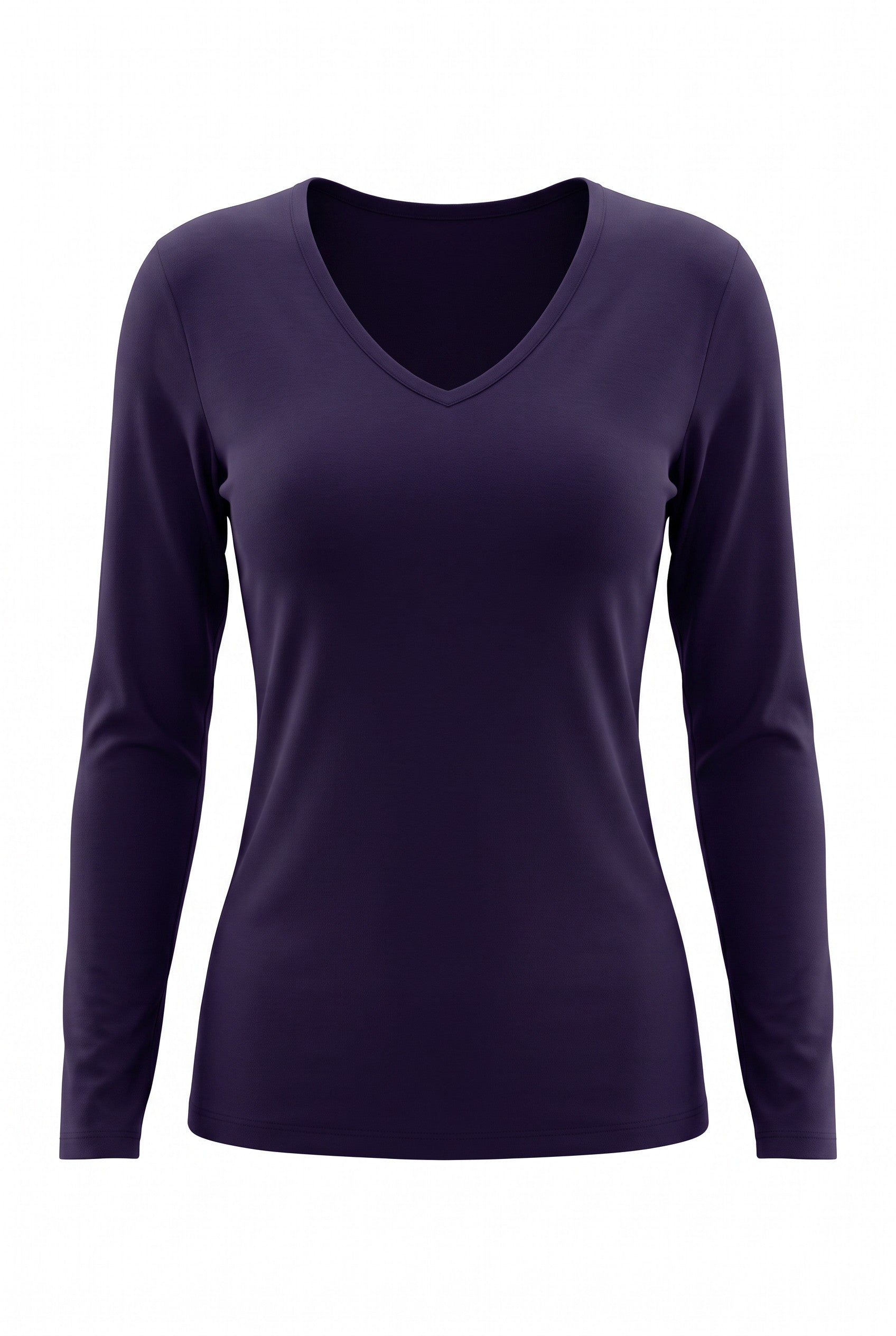 C’est Moi Bamboo Long-Sleeve V-Neck Top | One Size