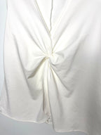 Banana Republic Close up twist knot front detail cream blouse