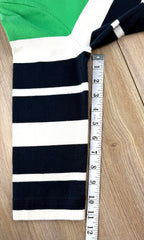 Banana Republic Colourblock Striped Dress at Blue Sparrow Shop measuring 11" sleeve 