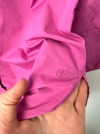 Banana Republic Emblem on hem of 100% Cotton Banana Republic Pink Button Front Shirt | Oversized at Blue Sparrow Shop