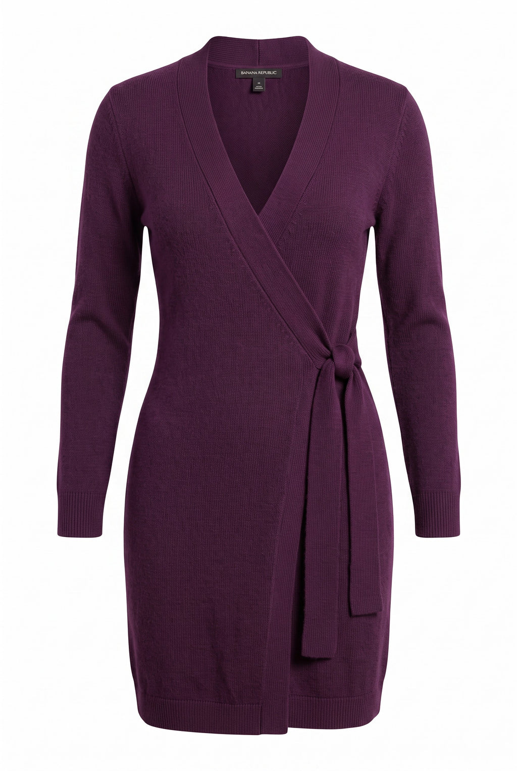 Banana Republic Knit Wrap Dress | Size L on white background