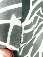 Banana Republic grey floral blouse seam wear detail