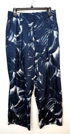  Banana Republic wide leg patterned pants on hanger 