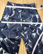 Banana Republic wide leg patterned pants measuring 32" waist and 42" hips 