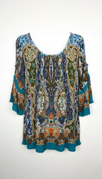 Bila Paisley Boho Blouse | Size M at Blue Sparrow Shop