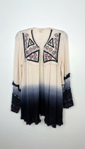 Boho Embroidered Beaded Kimono | Size L at Blue Sparrow Shop