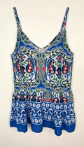 Boho Ikat Print Spaghetti Strap Cami Top | Size M at Blue Sparrow Shop