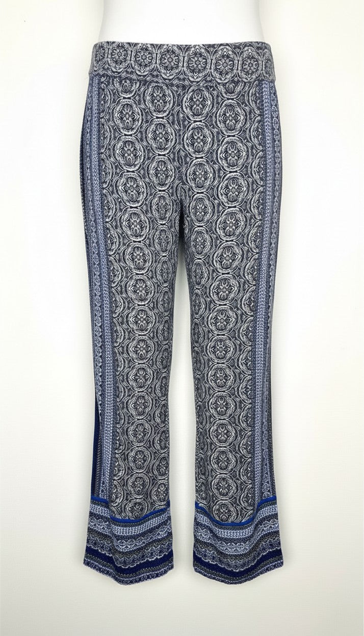 Boho Medallion Print Wide-Leg Palazzo Pants | Size M at Blue Sparrow Shop