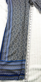 Boho Medallion Print Wide-Leg Palazzo Pants | Size M at Blue Sparrow Shop measuring 26" inseam 