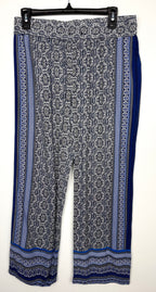 Boho Medallion Print Wide-Leg Palazzo Pants | Size M at Blue Sparrow Shop on hanger