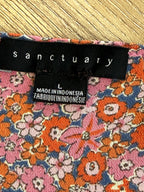 Boho dress for summer by Sanctuary brand label women’s dress size large hang tag
