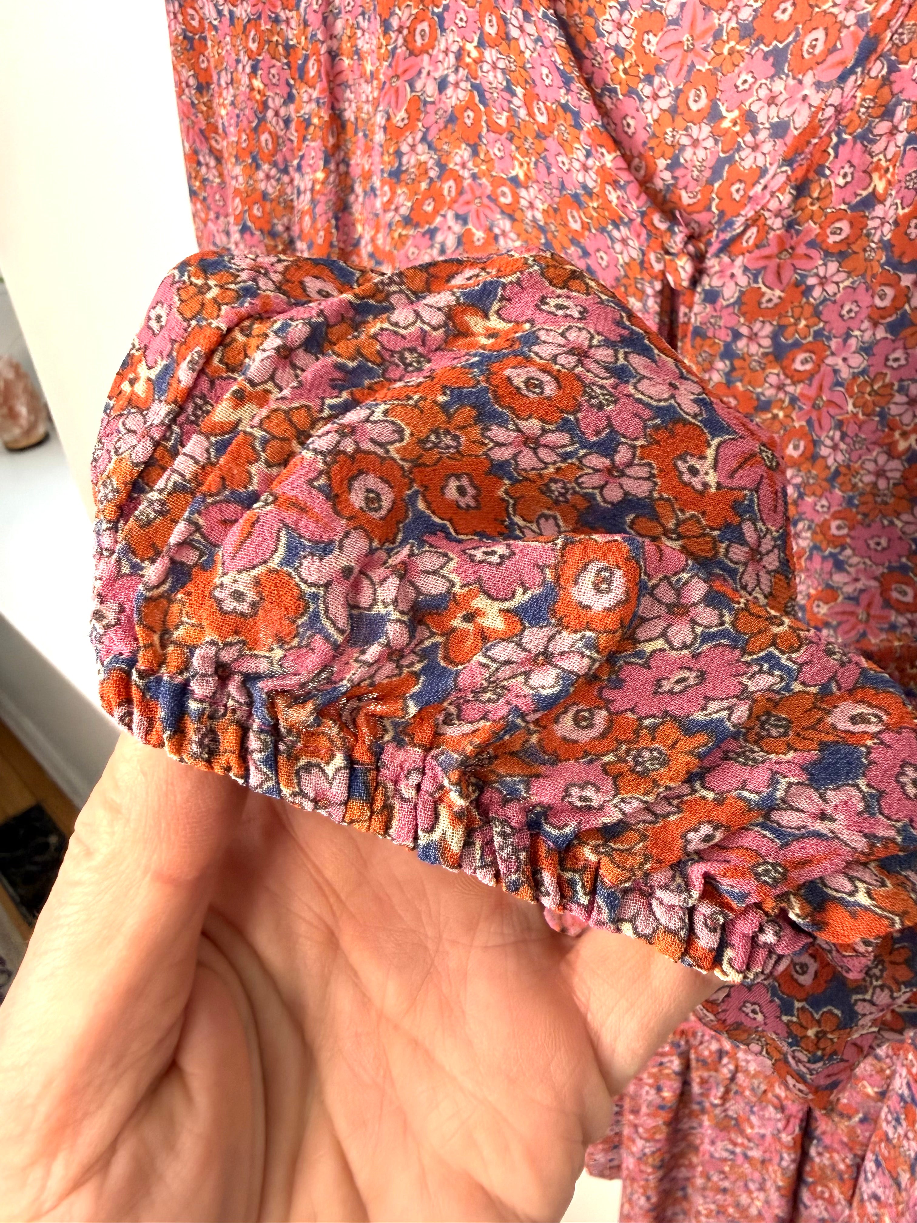 Boho floral dress by Sanctuary - cuff detail 