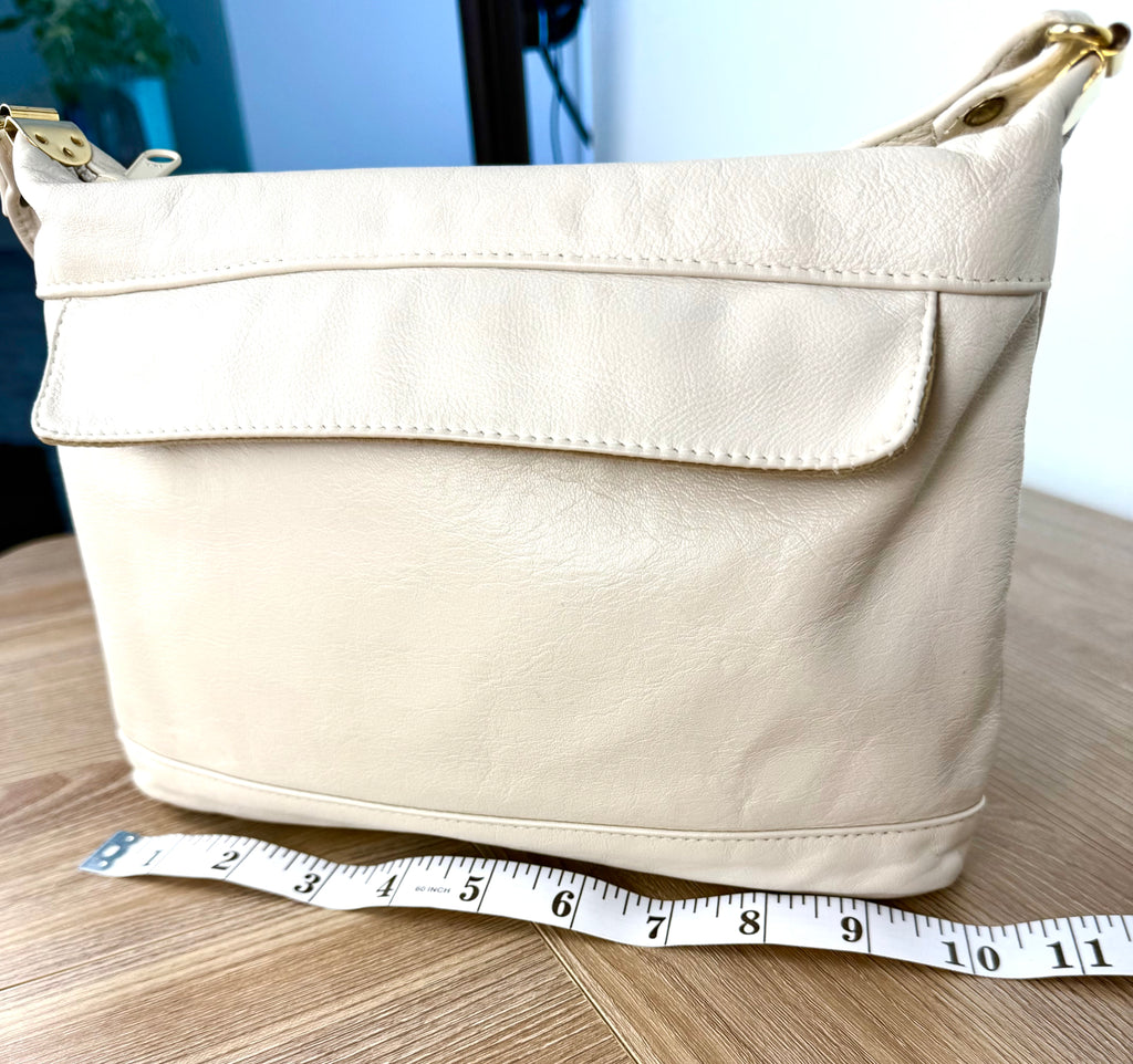 Brixton leather bag - retro 80's style leather bag measuring 10 " wide
