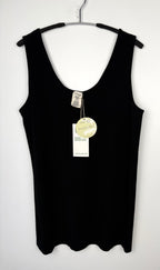 C'est Moi Bamboo Smoothing Tank Top | One Size Plus | Black Bamboo Plus Sized Tank Top at Blue Sparrow Shop on hanger