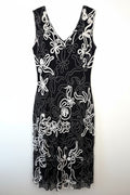 Cartise Embroidered Mesh Cocktail Dress | Size 12 at Blue Sparrow Shop on white background