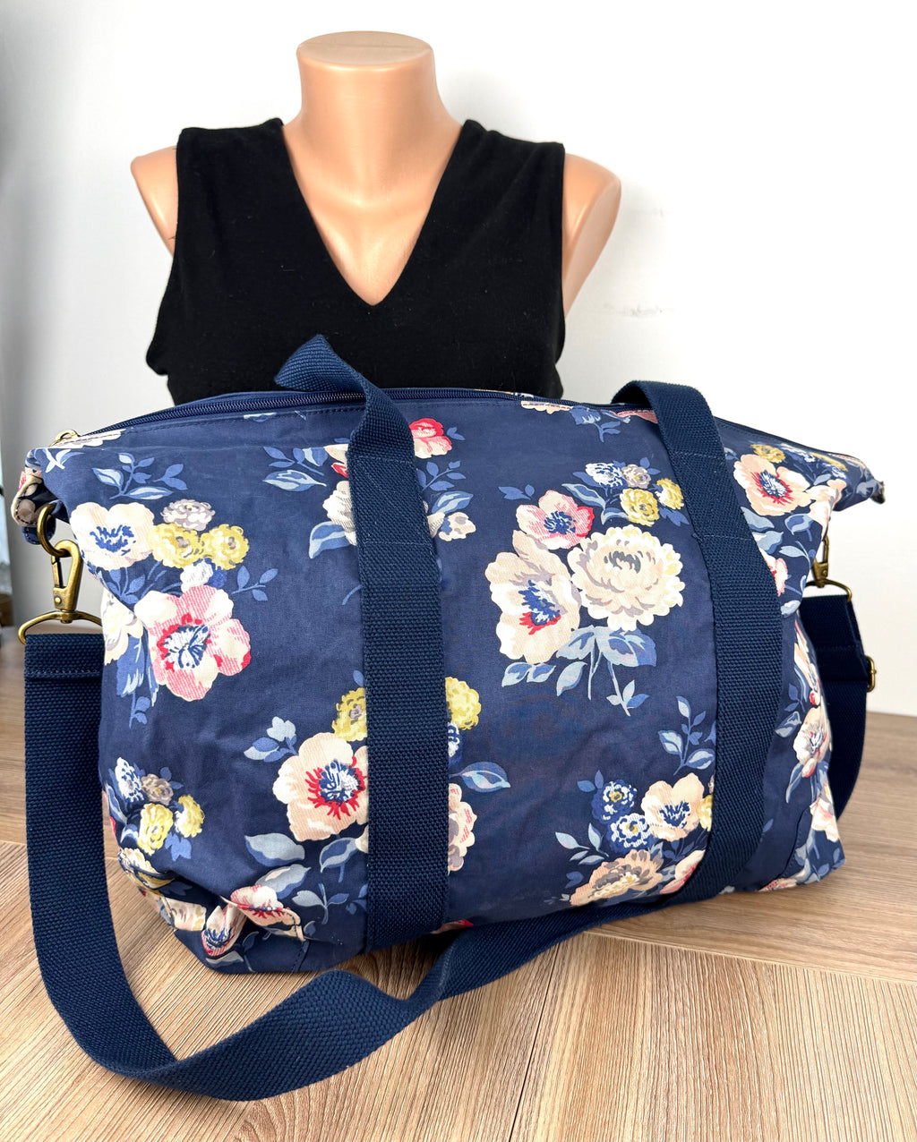 back of Cath Kidston Floral Weekender Bag 