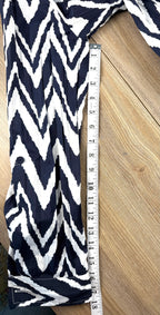 Chicos chevron patterned button front shirt measuring 18" sleeve length