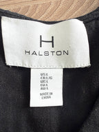 Halston size L dress label close up