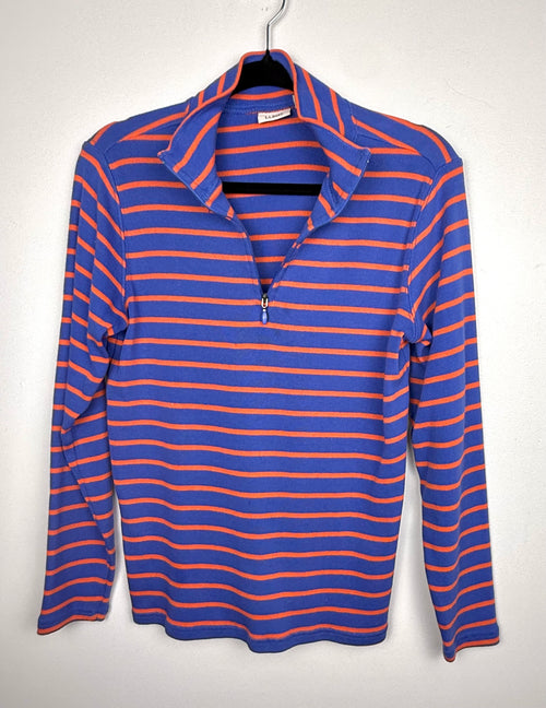 Coastal Preppy L.L. Bean Quarter Zip Pullover on hanger