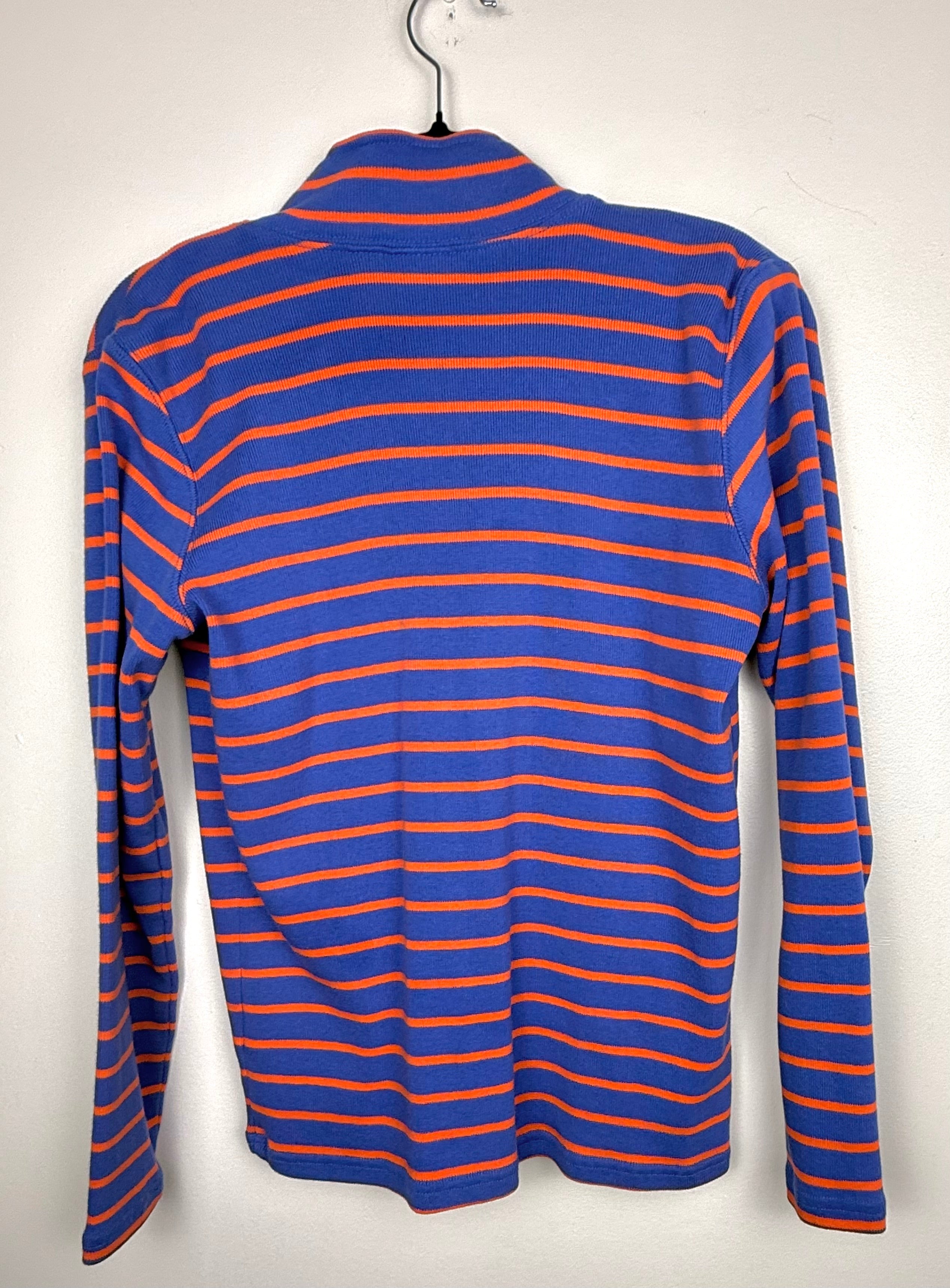 Coastal Preppy L.L. Bean Quarter Zip Pullover back view on hanger