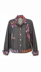 Coldwater Creek Embroidered Denim Jacket | Size XL at Blue Sparrow Shop