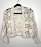 Cottagecore crochet look shrug  on hanger