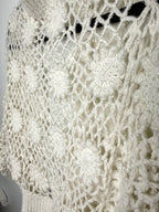 Cottagecore crochet look shrug  close up of pattern 