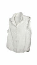 Cotton White Eyelet Top | Size M at Blue Sparrow Shop