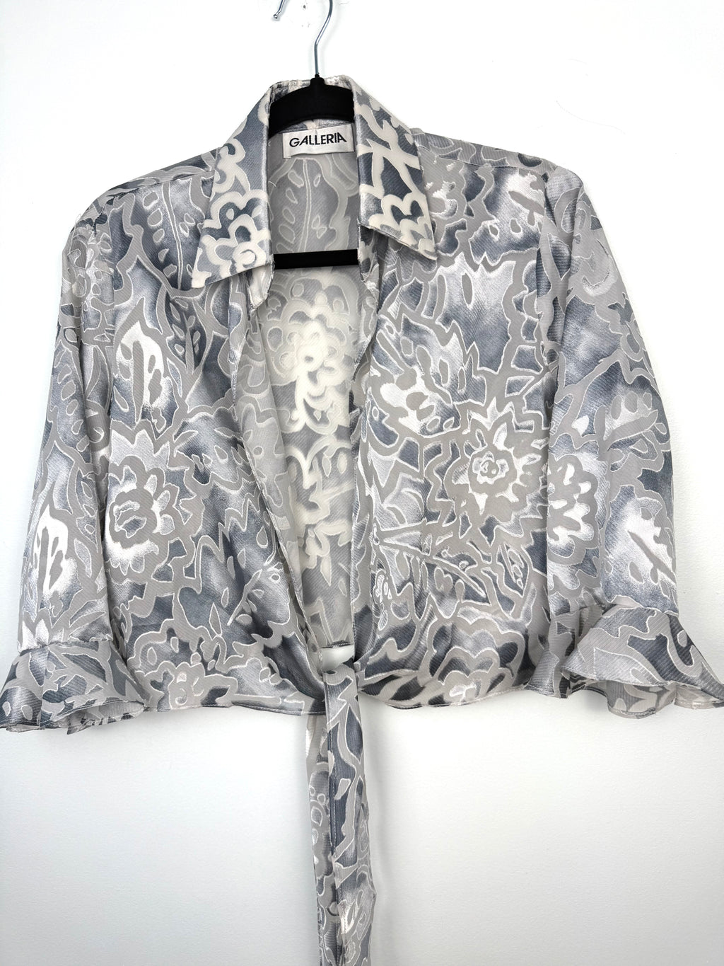 Cropped Chiffon Bolero Jacket  on hanger