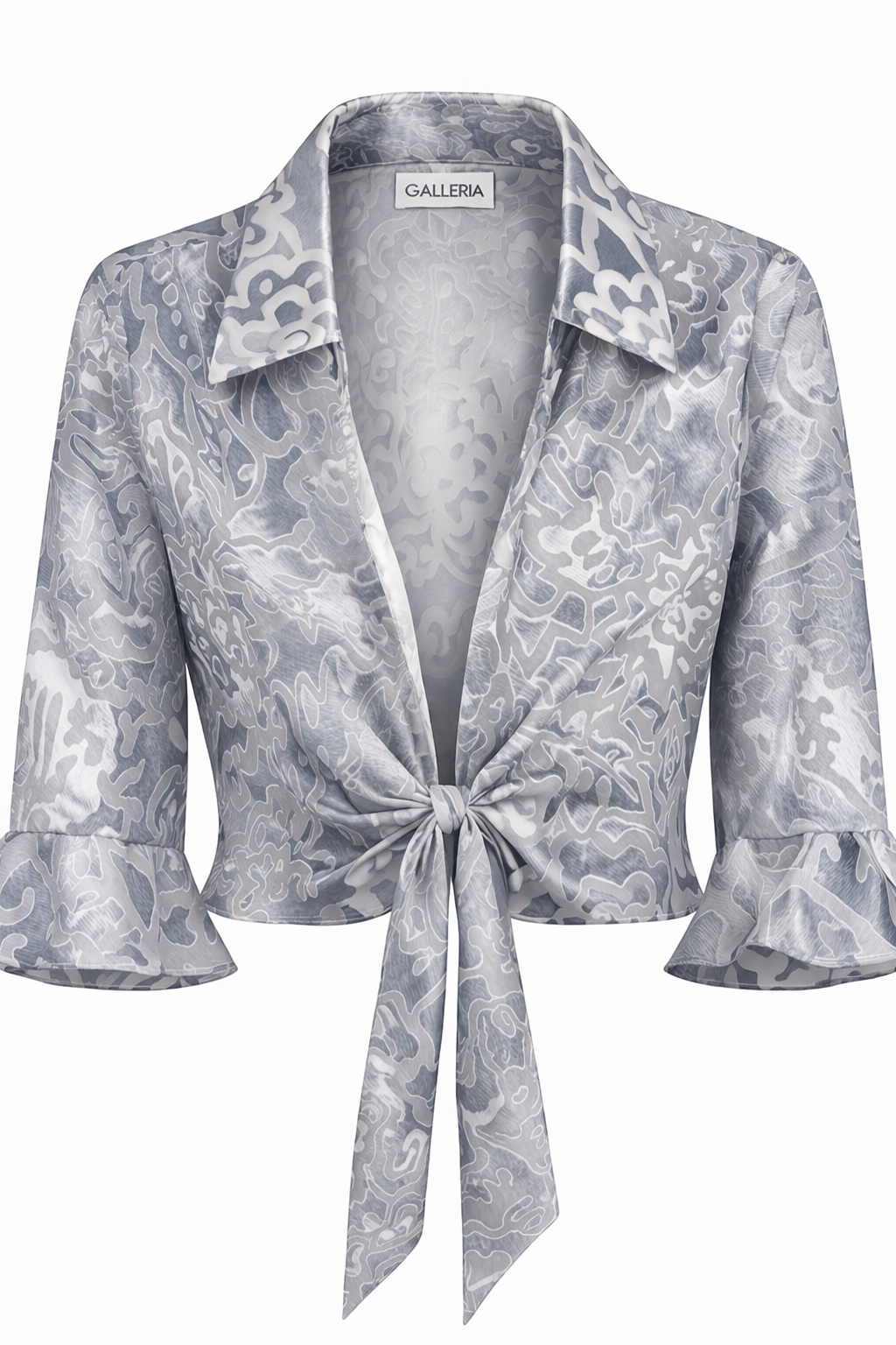 Cropped Chiffon Bolero Jacket | Size L at Blue Sparrow Shop