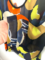 cuff detail on oversized sheer layering blouse women contemporary boho style
