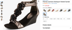 Current Amazon pricing for NWOT Patrizia Harlequin Metallic Heeled Sandals size 40