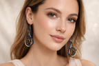 Handmade Seed Bead Dangle Earrings at Blue Sparrow Shop