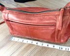 Derek Alexander Leather Crossbody Bag measuring approx 11" wide