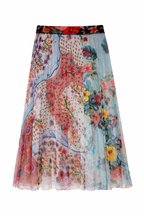 Desigual Patchwork Skirt at Blue Sparrow Shop back pattern 