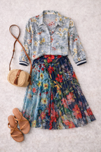 Desigual Patchwork Skirt at Blue Sparrow Shop  lifestyle photo 