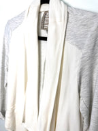 Dolce Vita open front cardigan shawl collar detail