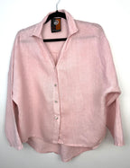 EDIN Expect the Unexpected 100% linen oversized shirt Made in Italy on hanger