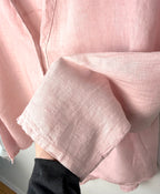 EDIN Expect the Unexpected 100% linen oversized shirt Made in Italy cuff detail 