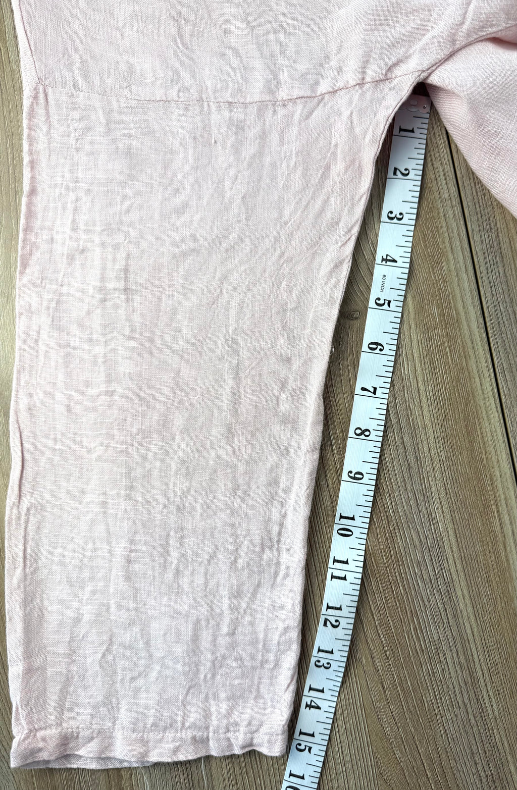 EDIN Expect the Unexpected 100% linen oversized shirt Made in Italy measuring 15" sleeve