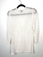 Eddie Bauer 100% cotton sweater back view 