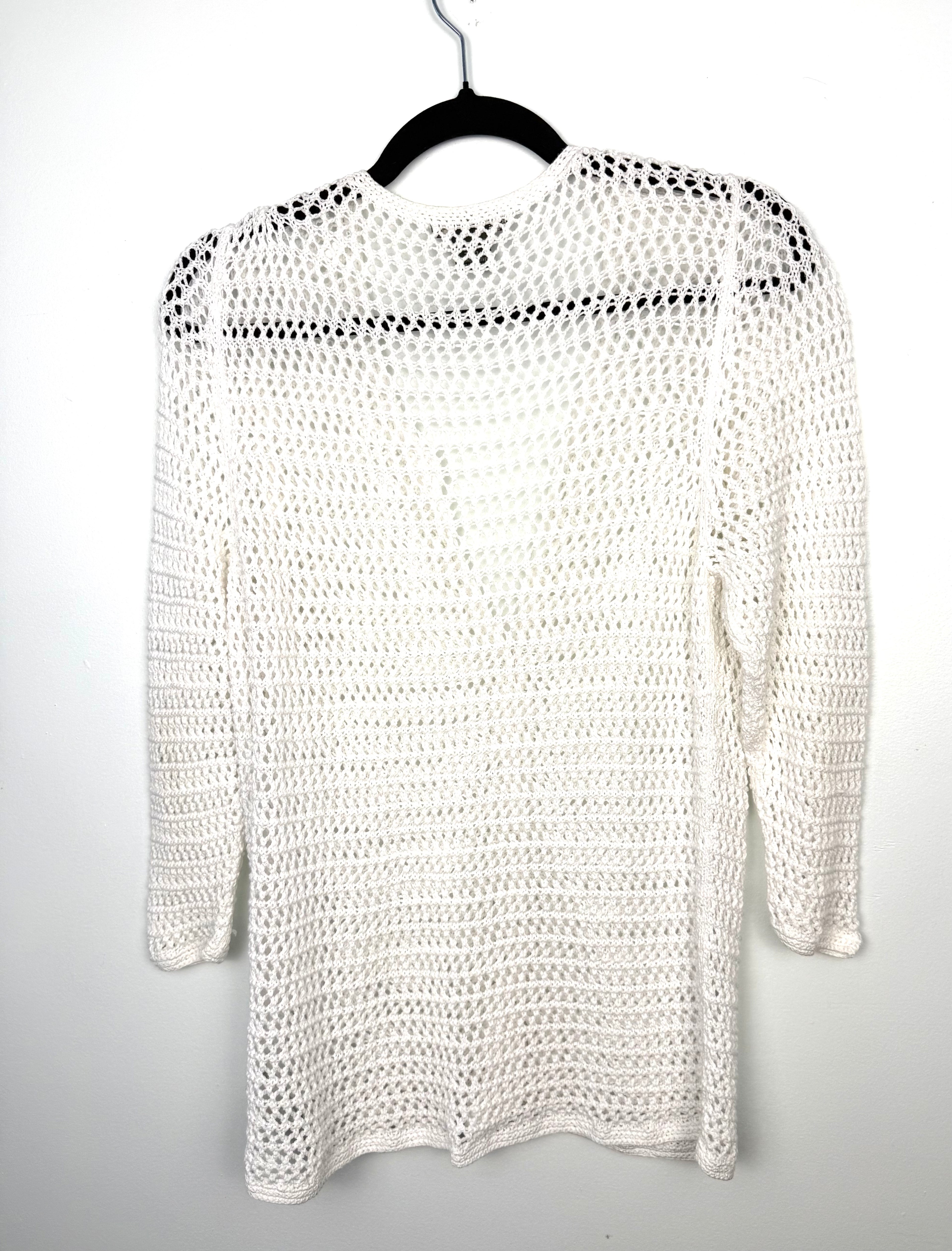 Eddie Bauer 100% cotton sweater back view 