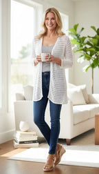 Eddie Bauer 100% Cotton Sweater | Size XL on woman drinking coffee